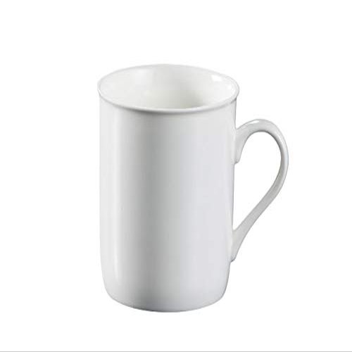 Nishida 130009 Cylindrical Mug, 10.2 fl oz (290 ml), White, Ceramic, Large Capacity