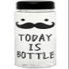 (Living) TODAY IS BOTLLE Stylish Clear Bottle Water Bottle, 16.9 fl oz (500 ml) view 1