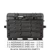 Explorer Cases 5140.BKT02.AH Waterproof Tool Chest w. 1x 1.2 + 2X 2.4 + 1x 3.7 Empty Drawers, RFID-NFC Ready, Multi, One Size view 3