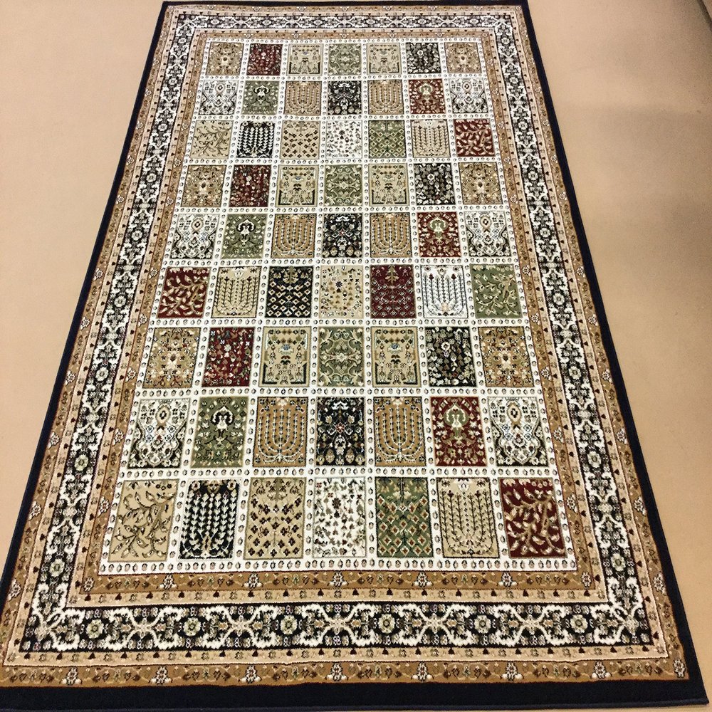 4' x 6' beautiful Navy/Navy traditional rugs made in Turkey (5 x 8, Red/Red)