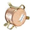 Set of 2 - Prisha India Craft  Handmade Copper Brass Food Warmer Angeethi Traditional SIGDI Tabletop Burner 5.5 x 4.00 Inch, Christmas Gift with WOODEN KEYRING view 4