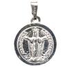 Holyart Scapular Medal in 925 Silver diam 2 cm view 1