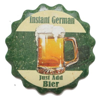 Ceramic Coaster Set Gift: Instant German