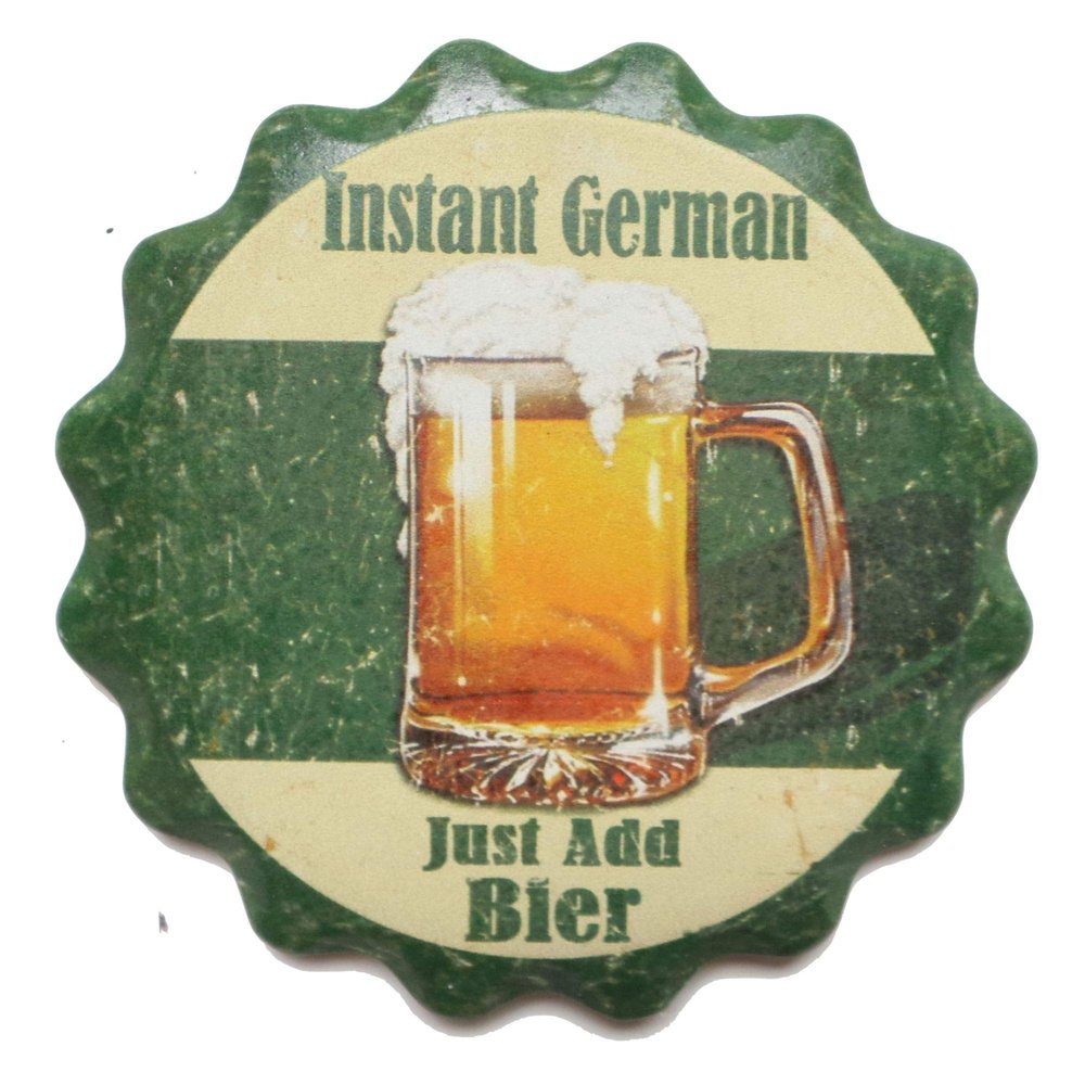 Ceramic Coaster Set Gift: Instant German