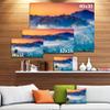 Designart PT11225-20-12 Fantastic Blue Mountains Panorama-Landscape Wall Art Canvas Print-20x12, 12" H x 20" W x 1" D 1P view 4