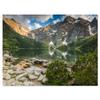 Sunset Over High Mountains Landscape Canvas Art Print view 3