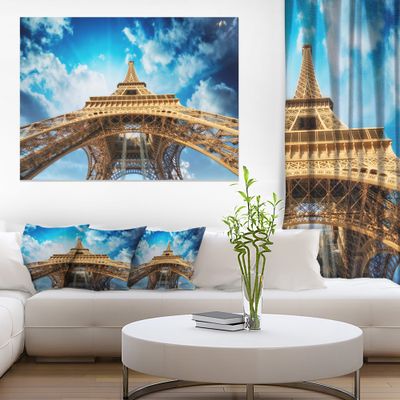 Beautiful view of Paris Paris Eiffel Towerin Paris Cityscape Canvas Print Art
