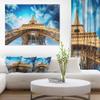 Beautiful view of Paris Paris Eiffel Towerin Paris Cityscape Canvas Print Art view 1
