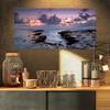 Design Art PT10694-32-16 Dinosaur Footprint Magoito Beach-Contemporary Seascape Art Canvas-32X16, 32x16 view 1