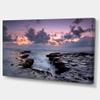 Design Art PT10694-32-16 Dinosaur Footprint Magoito Beach-Contemporary Seascape Art Canvas-32X16, 32x16 view 2