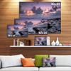 Design Art PT10694-32-16 Dinosaur Footprint Magoito Beach-Contemporary Seascape Art Canvas-32X16, 32x16 view 3