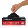 Dealmed Black Nitrile Exam Gloves  Disposable Multi-Purpose Use Medical Gloves Use for First Aid and Medical Facilities, 100 Count (Small, Pack of 1) view 1