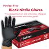 Dealmed Black Nitrile Exam Gloves  Disposable Multi-Purpose Use Medical Gloves Use for First Aid and Medical Facilities, 100 Count (Small, Pack of 1) view 4