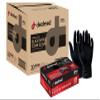 Dealmed Black Nitrile Exam Gloves  Disposable Multi-Purpose Use Medical Gloves Use for First Aid and Medical Facilities, 100 Count (Small, Pack of 10) view 2