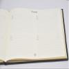 Fiorentina Leather Guest Book Padded Italian with Guests Embossed on Cover - Silver view 3