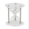 Deco 79 Metal Hourglass Sand Timer with Acrylic Base, 6" x 6" x 9", Silver view 4
