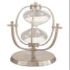 Deco 79 53425 Iron Swivel Hour Glass, 12" x 6", Silver view 1