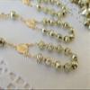 25 Pc Baptism Favors Mini Rosaries Gold Plated/ Recuerditos De Bautismo/ Christening Favors/ Decenarios/ Decades/ Finger Rosaries by Hand made view 2