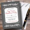 Classique Grey Personalized Christmas/New Year/Holiday Party Invitations view 1