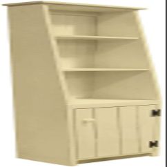 Sawdust City Narrow Cantback Hutch (Solid Cream)