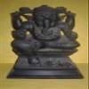 Natural Soapstone Ganesh Ji Statue 9" inch Sitting Sculpture Home Office Decor Vastu Beautifully Simple Handmade Home Gift Purpose Ganesh Chaturthi Pooja Purpose Decor Showpiece Lord Idol For Gifting view 1