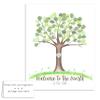 Personalized Fingerprint Tree Thumbprint Poster Guestbook Alternative view 1