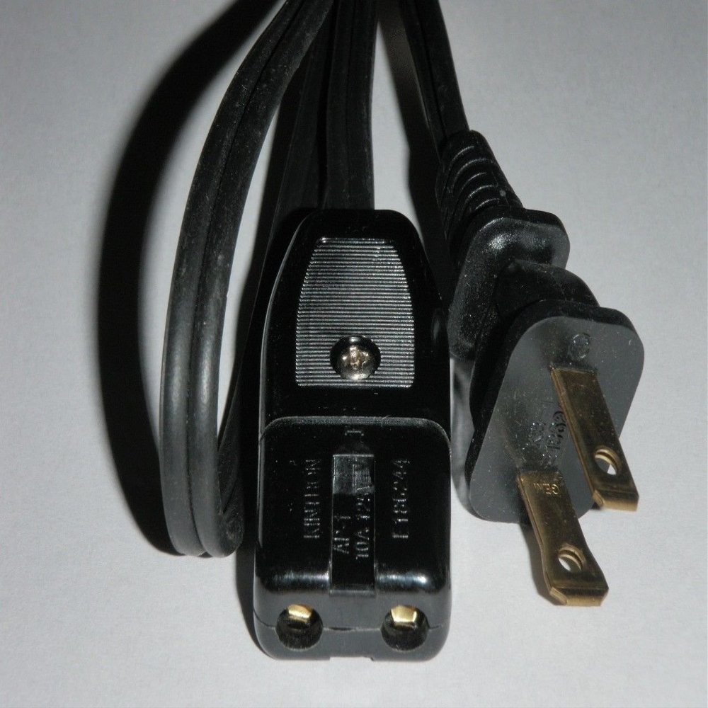 Sunbeam 1' R 2 Burger Grill Power Cord Model 8-19 (2pin) 36" ;from#breadmachinepartfinder
