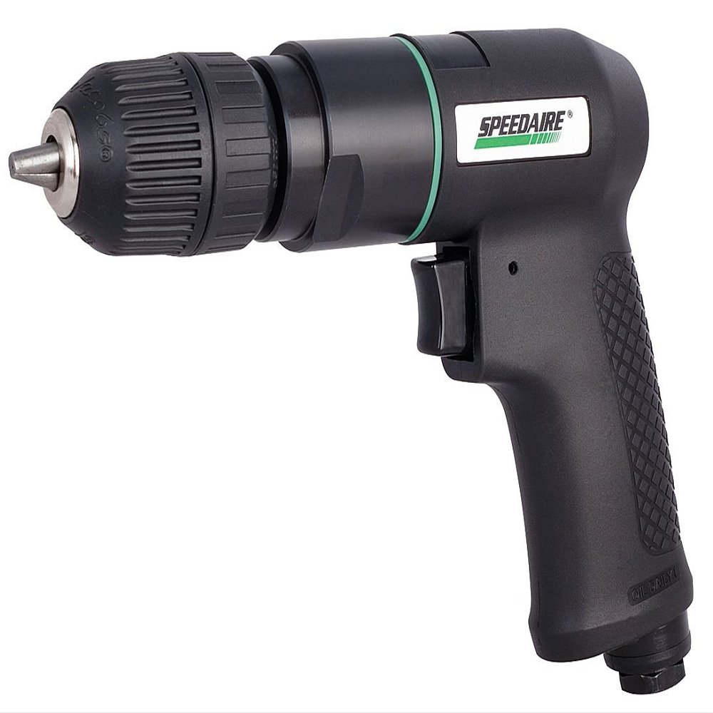 Air Drill, Keyless, 3/8 In, 2600 RPM
