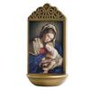 Christian Brands Catholic Holy Water Fount Home Entry Wall or Tabletop Display, 6", Sassoferrato Madonna and Child view 1