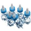 Micro Traders 24pcs Candy Box Fillable Bottles Baby Shower Party Christening Blue Candy Bottle view 1