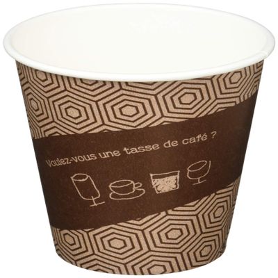 (Sunnap) AC2850TEC Commercial Cardboard Paper Cups, 9.5 fl oz (280 ml), 50 Pieces, Japanese Pattern, Hot