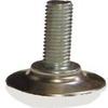 #4206 Adjustable 5/16" Threaded Leveling Stem Glides, Nickel Cover with White Pad, 4 Pack view 1