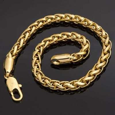 14K Yellow Gold Filled mens fashion Bracelet,