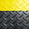 Crown CD0035YB Industrial Deck Plate Anti-Fatigue Mat, Vinyl, 36 x 60, Black/Yellow Border view 2