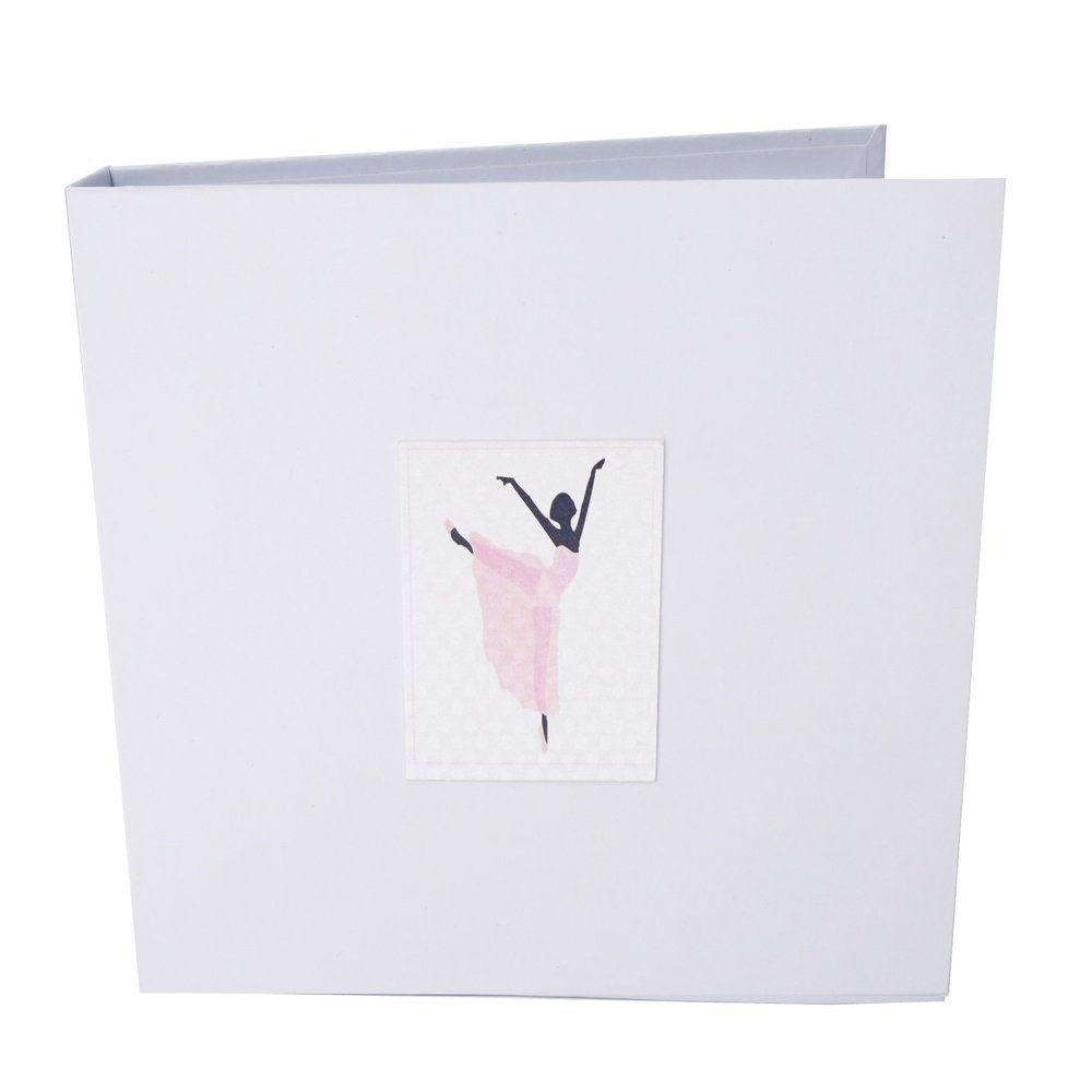 WHITE COTTON CARDS Ballerina Tiny Value Photo Album, Ballet, White, 17.5 x 2.5 x 12.5 cm