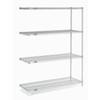 Nexel Stainless Steel Wire Shelving Add-On, 48" W x 24" D x 63" H view 1