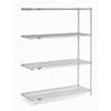 Nexel Stainless Steel Wire Shelving Add-On, 48" W x 24" D x 63" H view 2