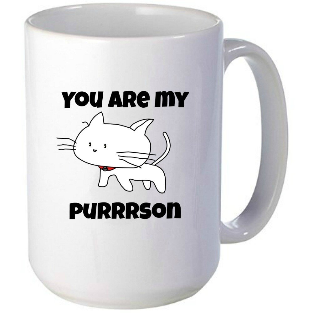 15 oz You Are My Purrson Mug, Greys Anatomy, Cat mug, Unique Gift Idea for Him or Her, Great For The Office, Birthdays, Gag Gift, Mom, Dad, Son, Daughter, Husband, Wife & Friends