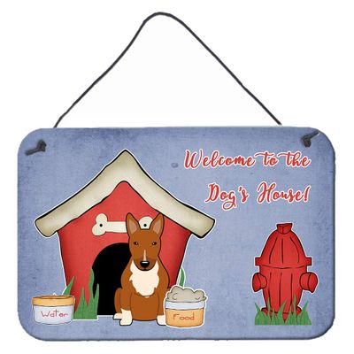 Caroline's Treasures BB2888DS812 Dog House Collection Bull Terrier Red Wall or Door Hanging Prints Aluminum Metal Sign Kitchen Wall Bar Bathroom Plaque Home Decor, 8x12, Multicolor