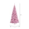 Vickerman 4.5' Pink Fir Slim Artificial Christmas Tree, Unlit - Faux Fir Christmas Tree - Seasonal Indoor Home Decor view 2