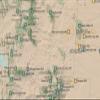 US National Forest System Map 24x36 Poster (Tan & Slate Blue) view 2