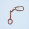 Hampton Nautical K-244-AC Antique Copper Handle Magnifier Key Chain 4" - Nautical Decor - Decorative Key Ring view 2