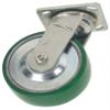 Swivl Plate Castr, Poly, 6 in., 1200 lb, Grn view 1