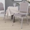 Flash Furniture HERCULES Series Crown Back Stacking Banquet Chair in Gray Dot Fabric - Silver Frame view 2