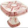 AA Importing Orchard Creek Designs Cake Plate, Red/White view 1