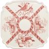 AA Importing Orchard Creek Designs Cake Plate, Red/White view 2