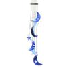 NOVICA Dyed Blue Agate Moon and Star Wind Chimes, Blue Moon and Stars' view 1