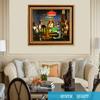 ELITEART-Dogs Playing Poker by Cassius Marcellus Coolidge Oil Painting Reproduction Giclee Wall Art Canvas Prints-Framed Size:21"x25" view 2