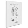 Trademark Fine Art Chanel Lipstick Case Patent White by Claire Doherty, 18x24-Inch view 2