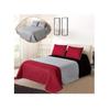 All American Collection Tri-Color Reversible Twin/Twin XL Oversized Bedspread and Pillow Sham Set | Mix and Match for New Looks! view 1